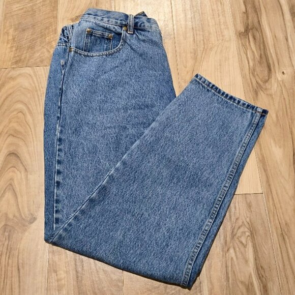 Vintage Eddie Bauer Mom Jeans 18 Petite Womens 90s/y2k High Rise Stonewash 36x30 - Picture 1 of 11